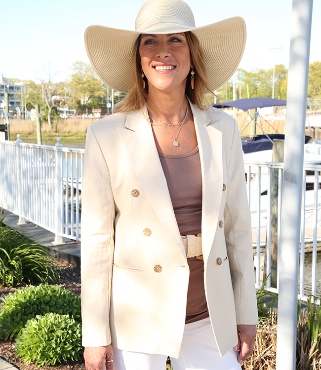 The Meaghan Blazer, Linen